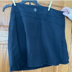 Lands' End Black Skort